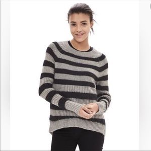 Banana Republic striped Italian yarn sweater